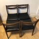 Série de 4 chaises vintages style scandinave