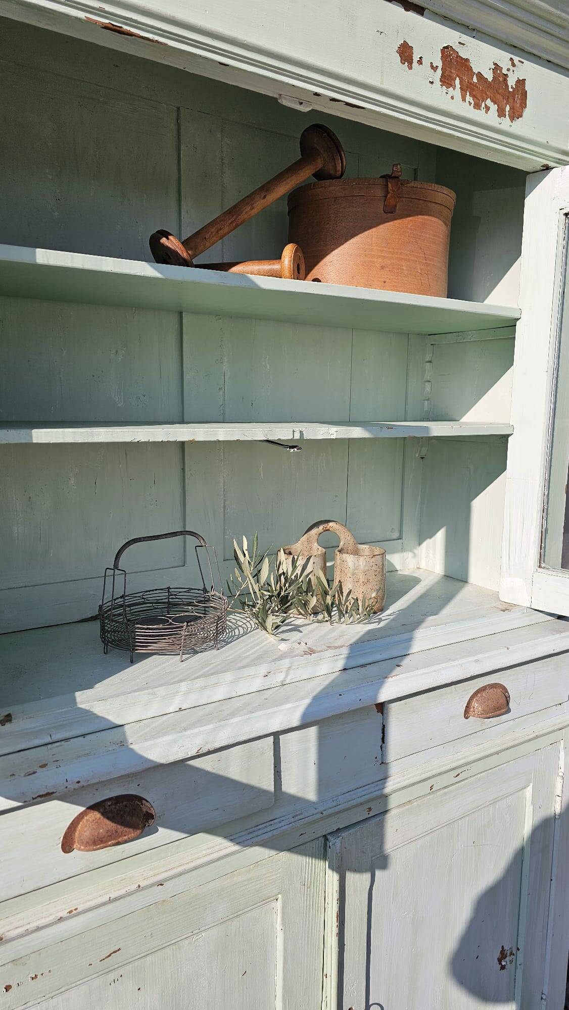 2 body sideboard in water green color