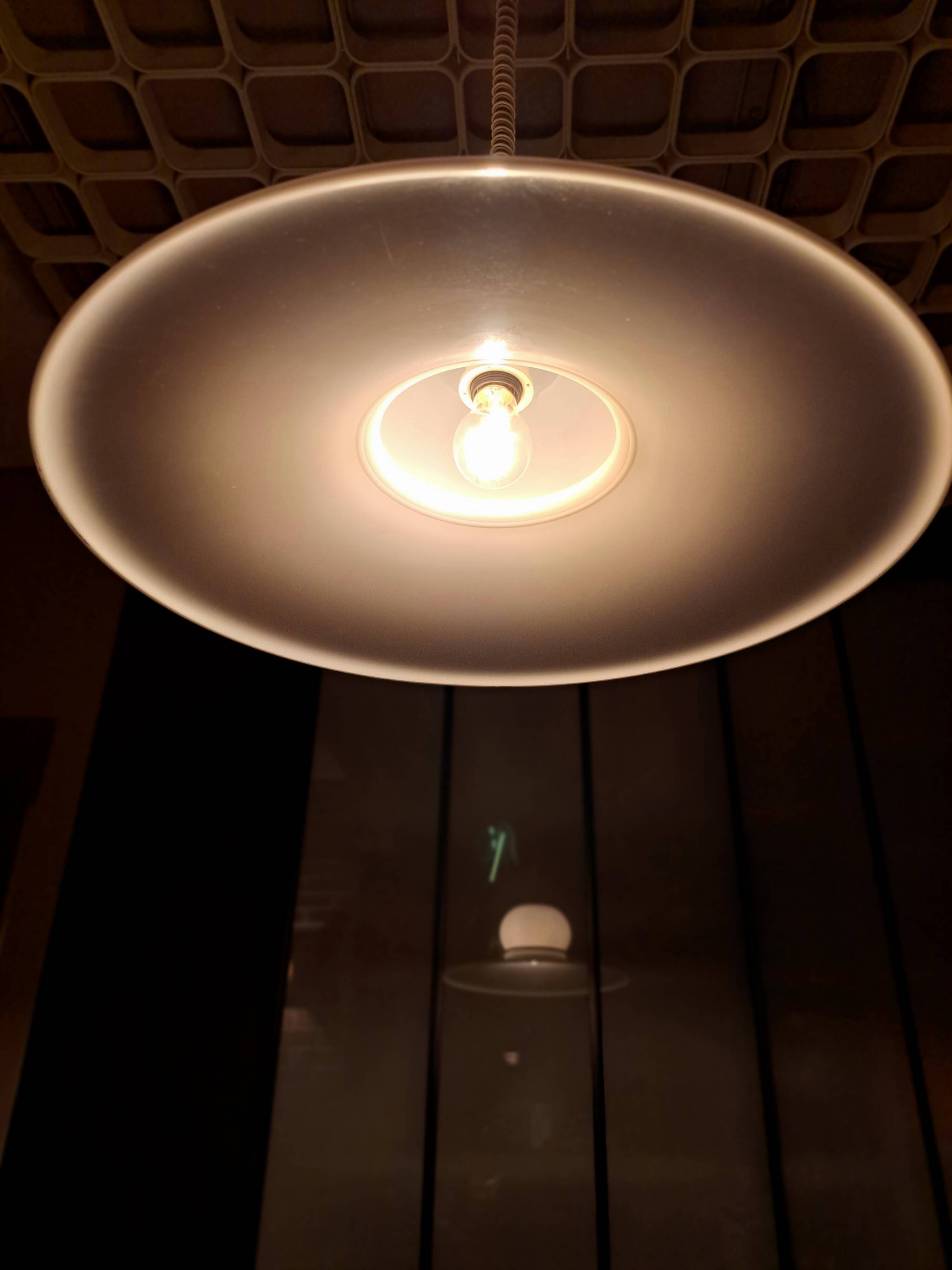 Guzzini pendant lamp in plexiglass 1970