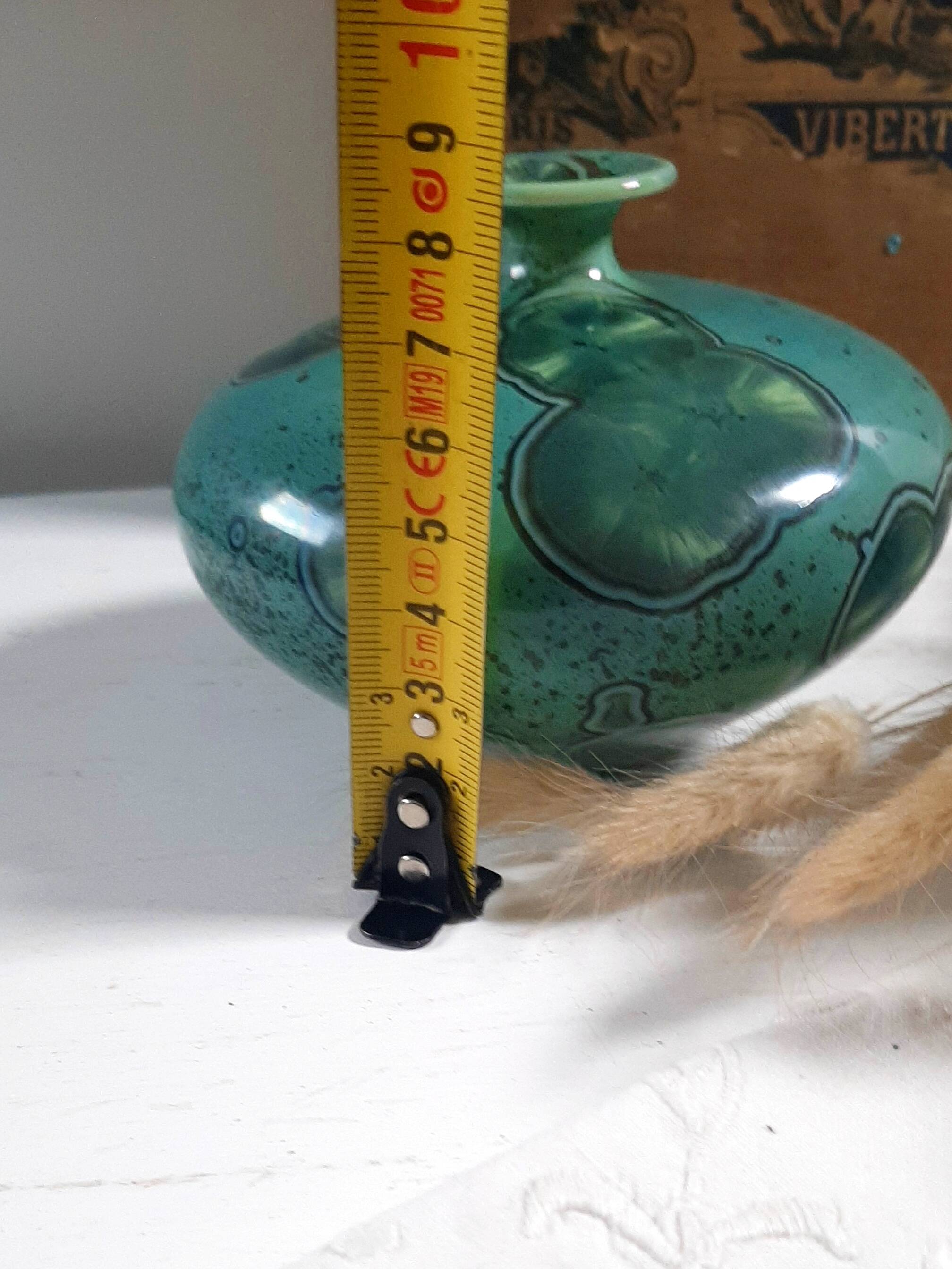 Vase soliflore en céramique à glaçure cristalline