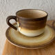 Pair of Longchamp earthenware cups