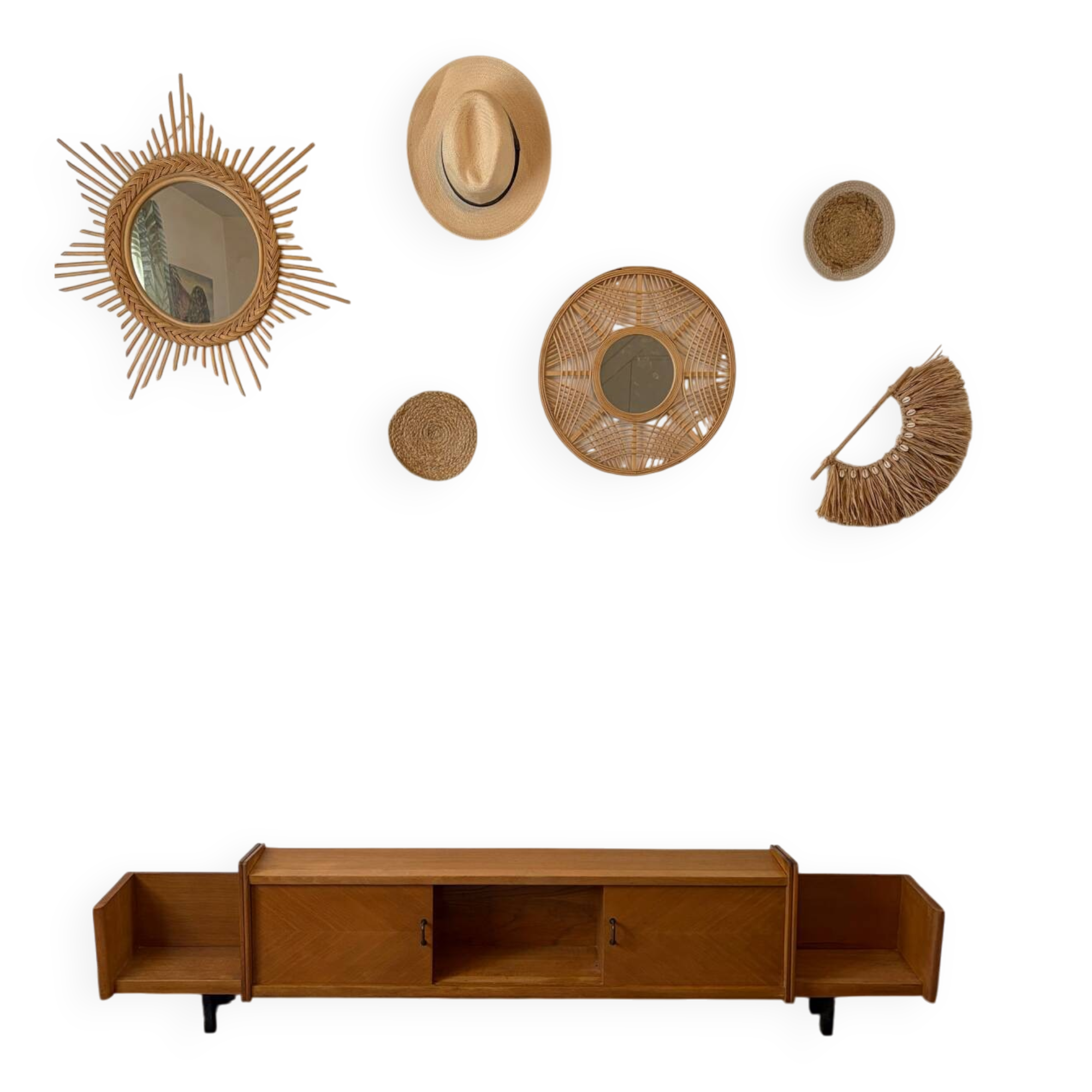 Vintage teak enfilade (shallow)