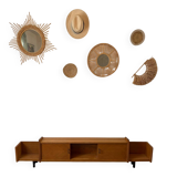 Vintage teak enfilade (shallow)