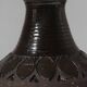 Mid-Century Ethnic Brown Ceramic Vase, Signed