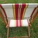 Chaise pliante toile 1940 1950 camping
