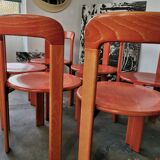 Set of 6 rey chairs by bruno rey for kusch and co