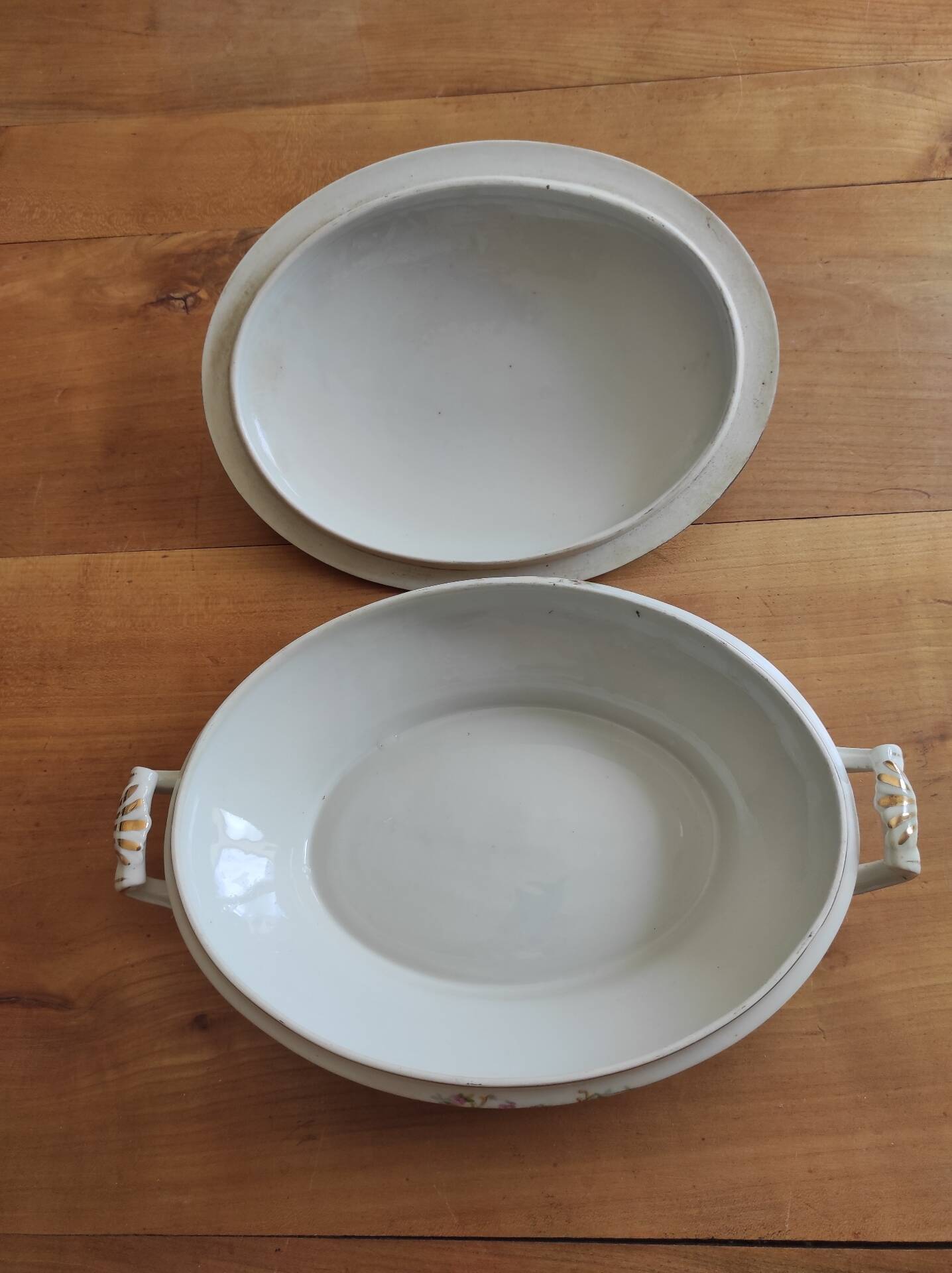 Soupière Légumière ancienne ovale contenance 600 ml