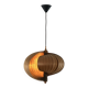 Lampe de plafond Nautilus en bois attribuée à Hans Agne Jakobsson, années 1960.