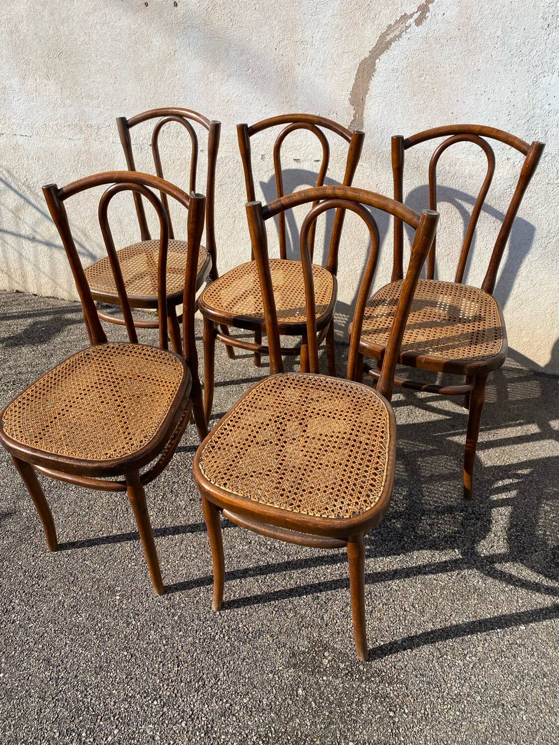 Set de 5 chaises fischel épingles