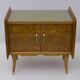 Pair of Art Deco Italian Bedside Tables White Ash Briar, 1920s