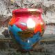 Glazed ceramic vase vintage 60s ceramics of gévaudan
