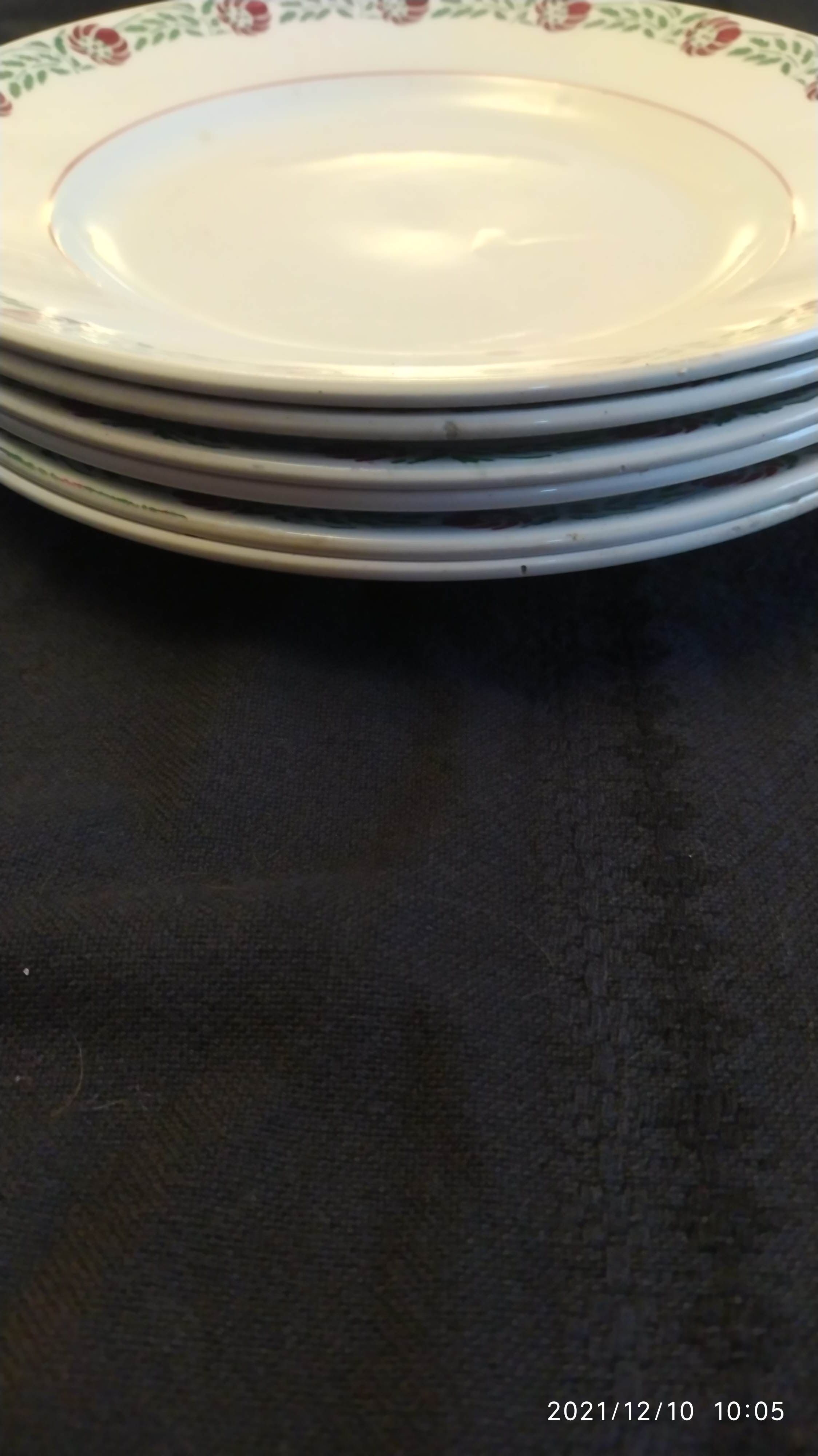 Series of 6 plates Moulin des Loups model Coopé