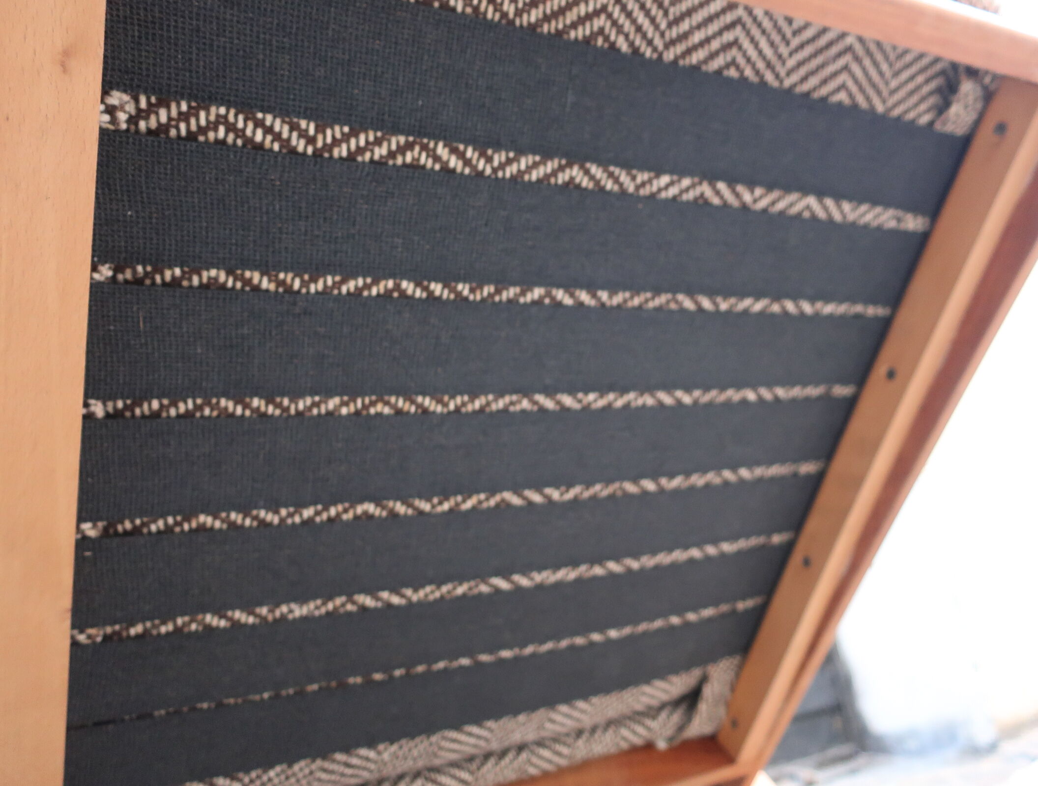 Scandinavian sofa from the 60s teak and fabric