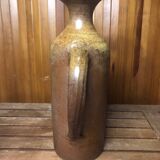 Ancien pichet grès brun beige vintage