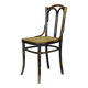 Bistrot chair, by CAMBIER-Belgium- caned, beautiful original patina-1920_