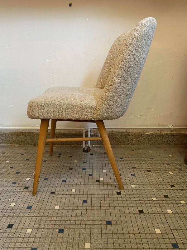 Chaise moumoute des années 50-60