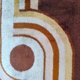 1970s Museum-Grade Avant-Garde Wool Rug The Epithet of Space Age Luxury. Ma