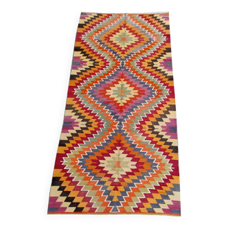 Turkish kilim rug,328x164 cm