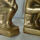 PAIR OF GREENHOUSE BOOKS IN LATON BRONZE EFFECT RODIN'S THINKER