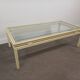 Glass and metal coffee table Pierre Vandel