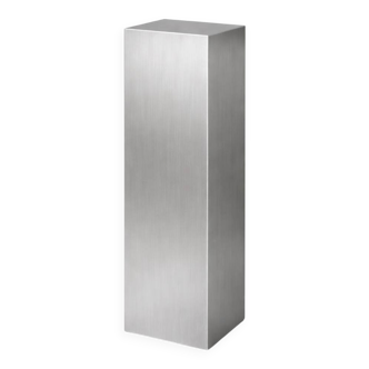 Stainless Steel Garden Pedestal / Sculptural Outdoor Plinth