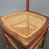 Pair chairs cans d'estaminet XIXth