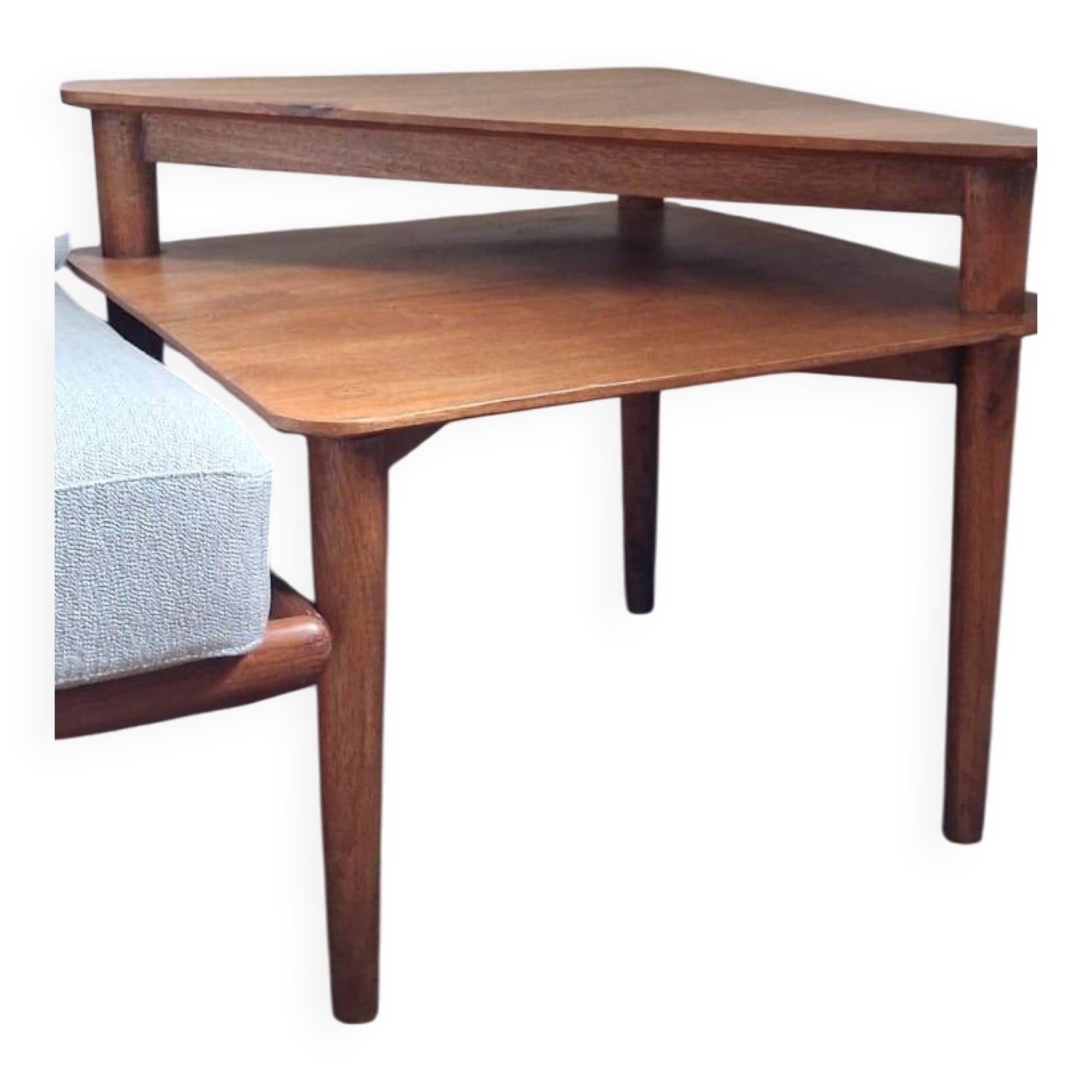 Scandinavian wooden coffee table, side table from the 1960s-1970s.