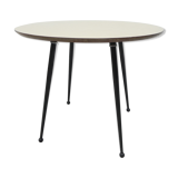Vintage coffee table with round formica top