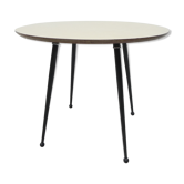 Vintage coffee table with round formica top