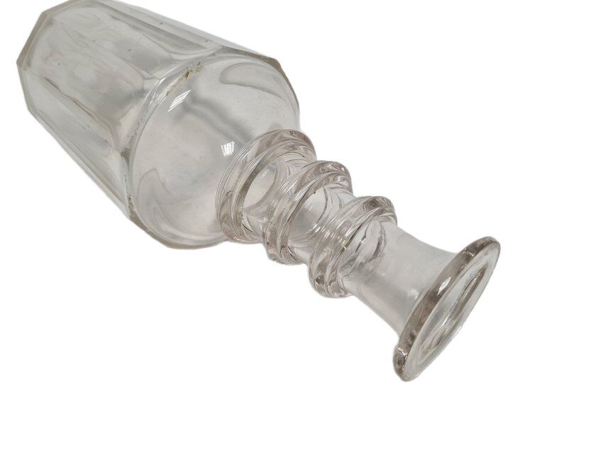 Carafe en cristal Biedermeier, Danemark, années 1890