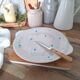 Blue pie dish Belgian manufacture Boch
