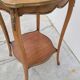 Selette pedestal side table Louis XV style with decorated marquetry and rosewood - 1900s