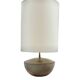 Mid-century modern green ceramic lamp base, Alain di Bin France 1960s
