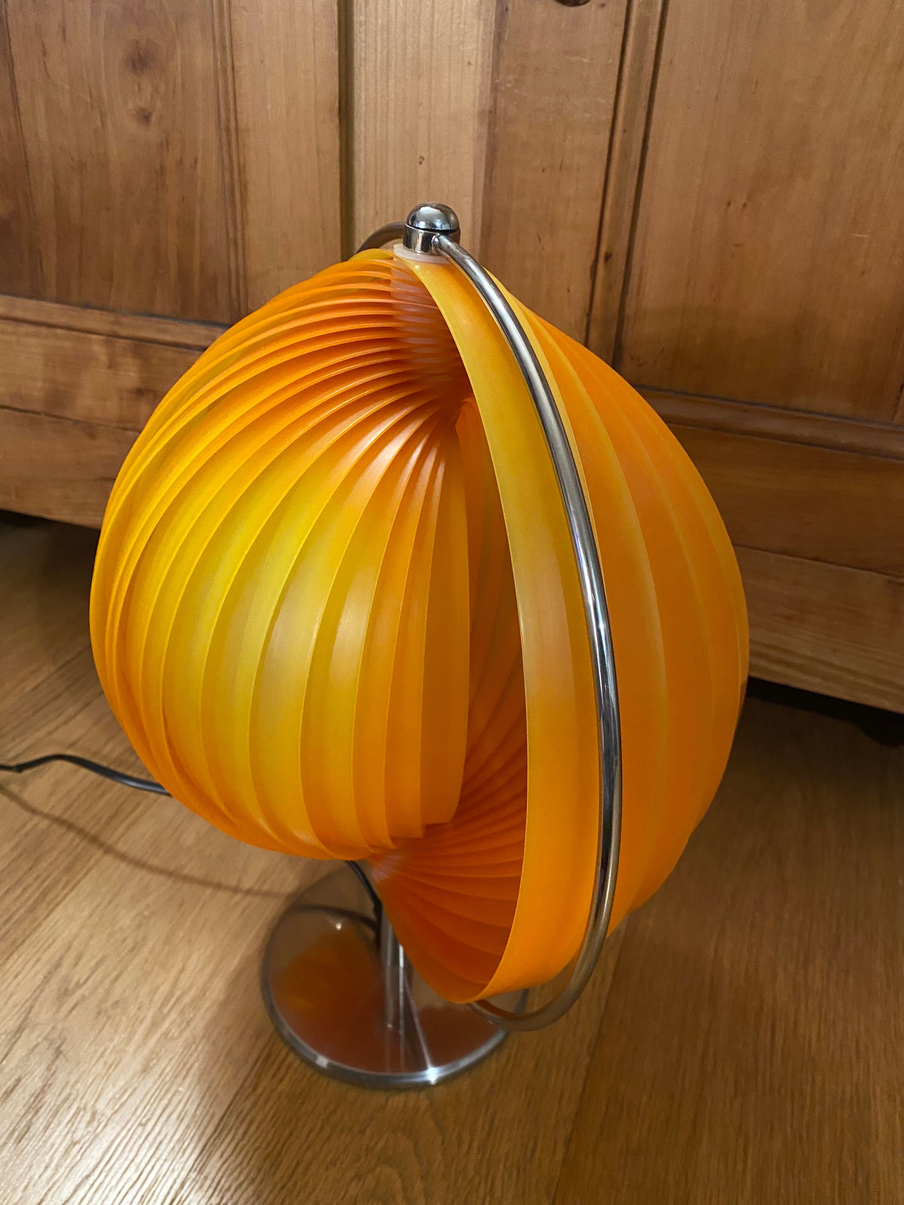 Moon orange lamp Kare vintage design 80s