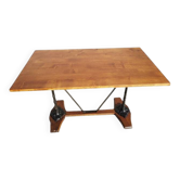 Table bistrot de Paris 1900 à colonnes Art Nouveau fonte
