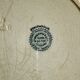 Antique round ironstone dish - Pompadour de Choisy le roi