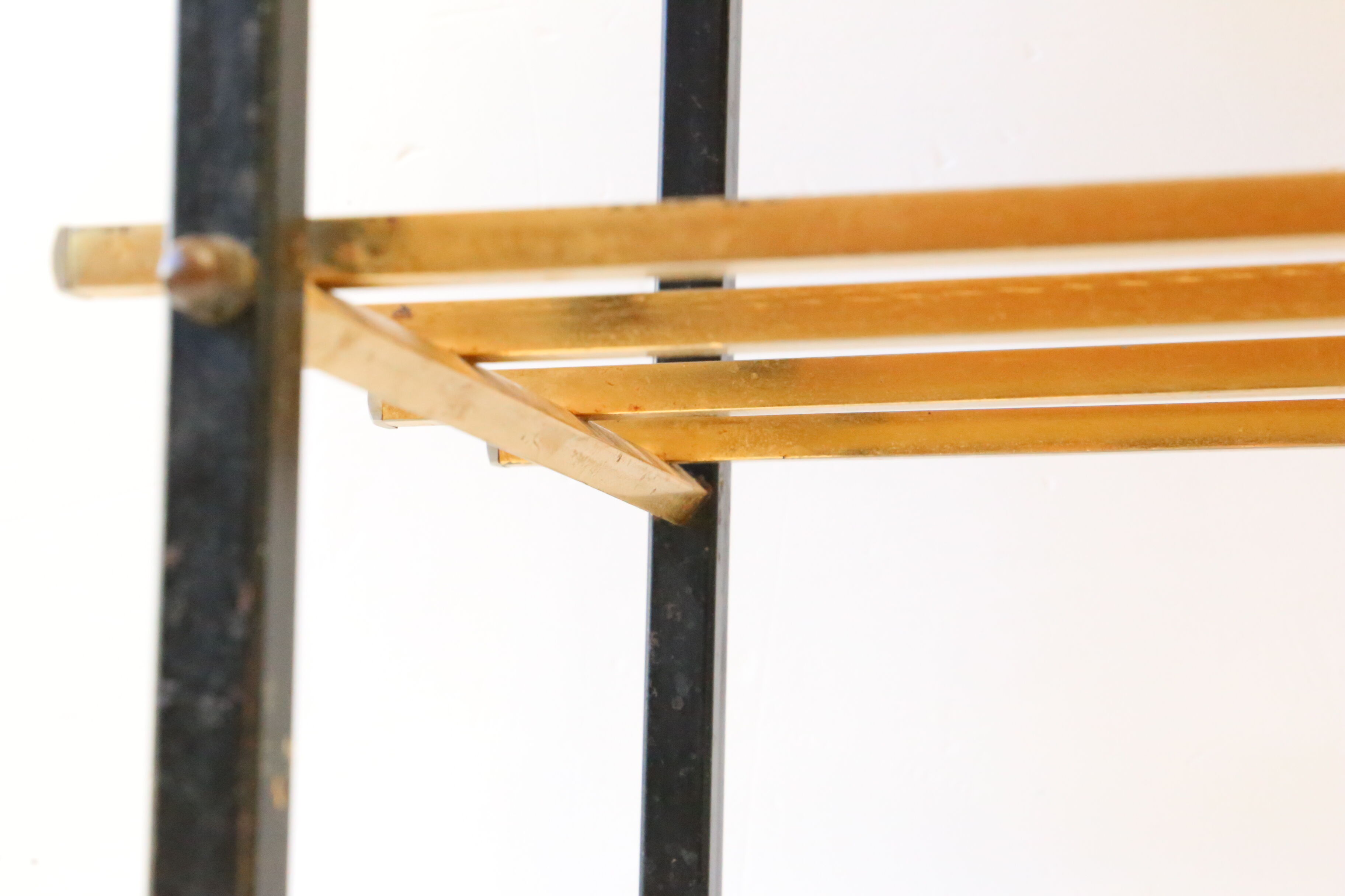 Wooden and metal coffee table