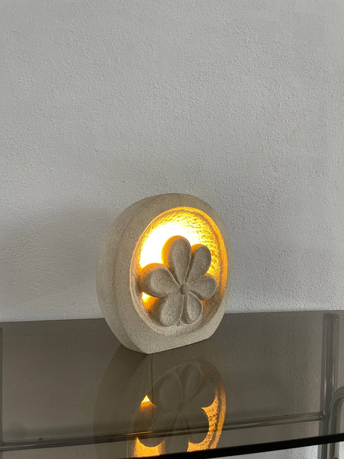 Arsène Galisson stone lamp