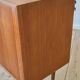 Teak cabinet with tambour doors by Kai Kristiansen For FM Møbler