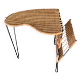 Rattan wicker side table