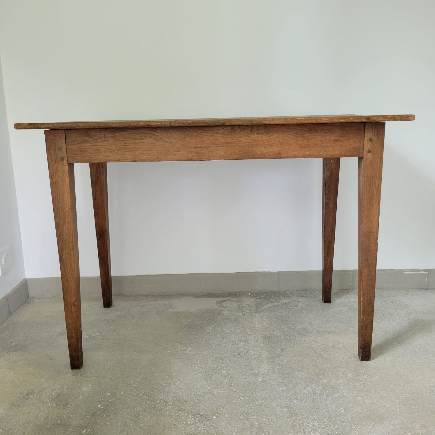 Parisian table in oak and pitch pine
