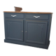 Buffet noir en bois massif