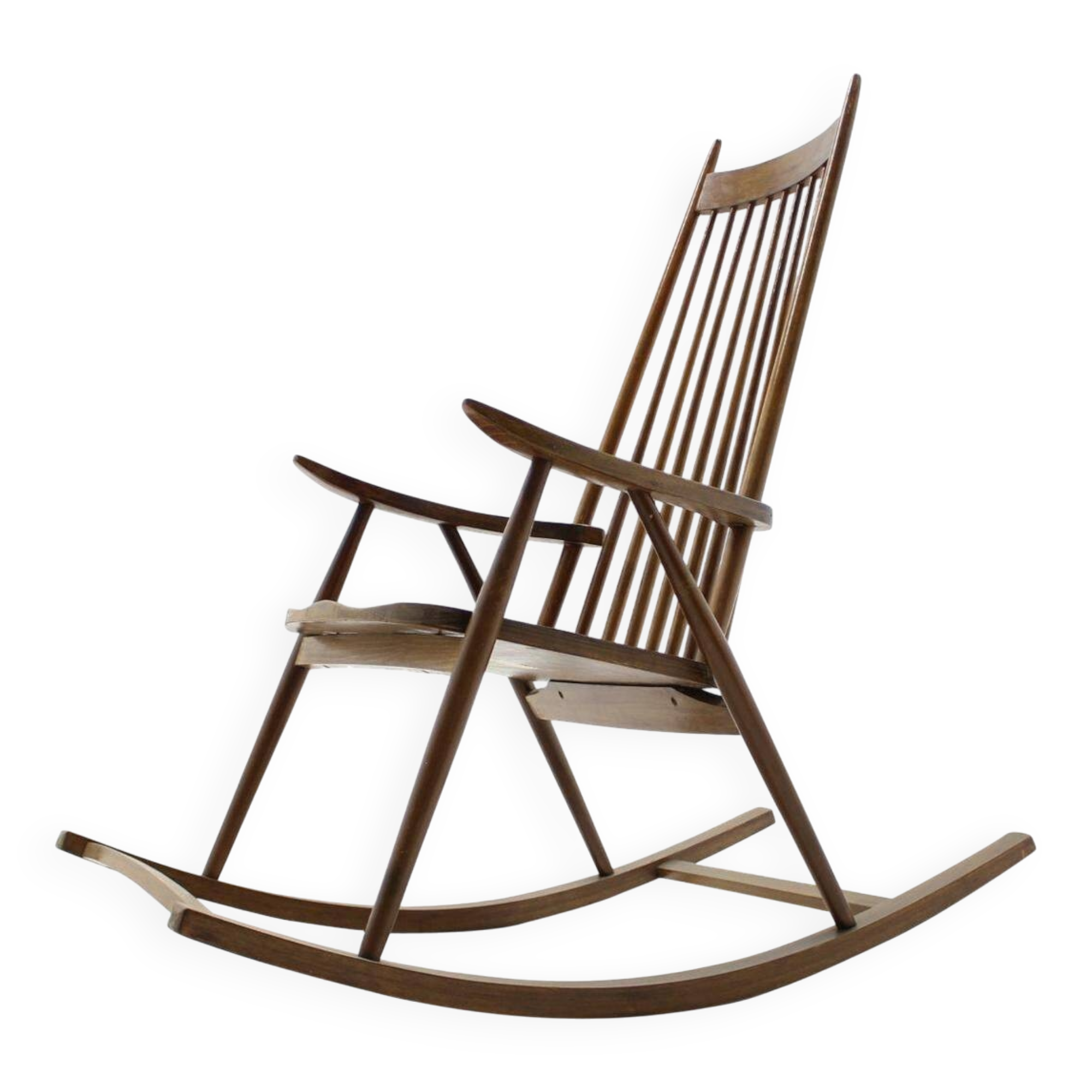 Wooden Rocking Chair in Scandinavian Style from the Mid-Century, Czechoslovakia, 1960s