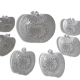 Bowl and cups Apple vintage