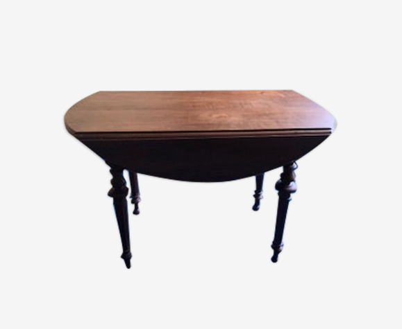 Table, pieds tournés en bois massif | Selency