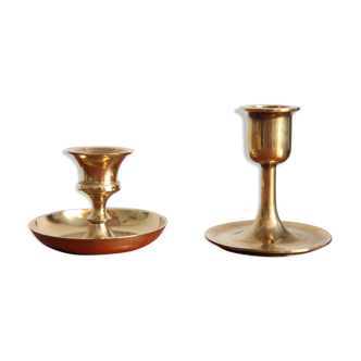 Bougeoirs en laiton