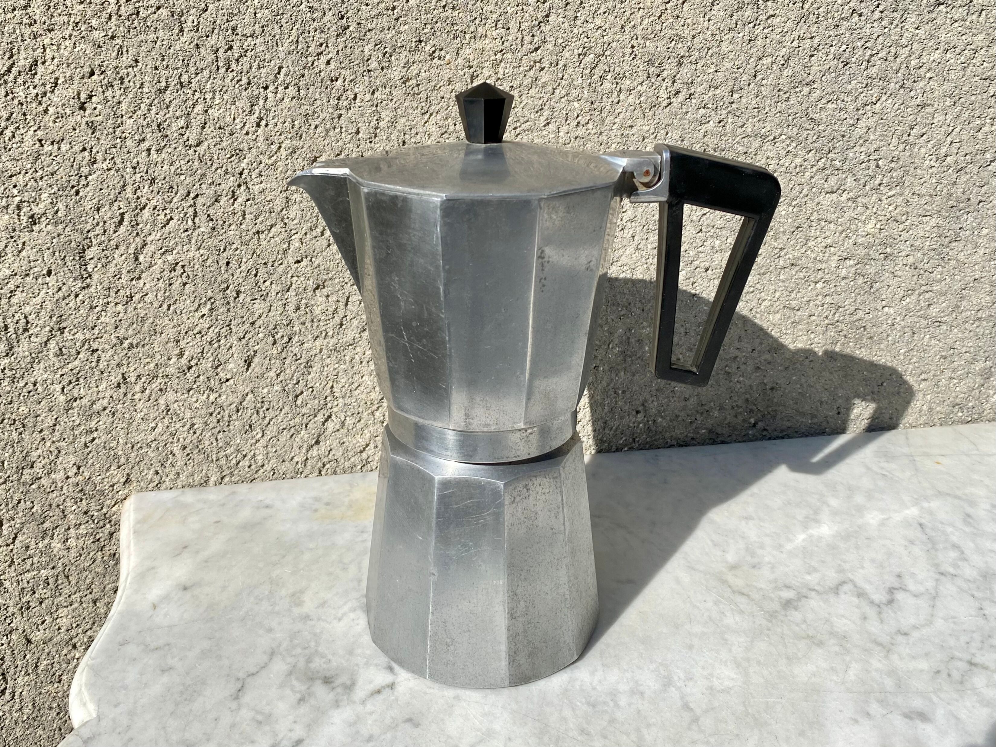 Italian coffee maker 8-10 cups vintage 70s very good condition