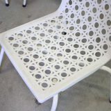 Set of five vintage patio chairs