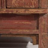 Ancien buffet rouge de la dynastie Qing (vers 1900) #12