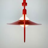 Suspension Rolly rises and falls space age 70s red